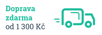 Doprava zdarma od 1 300 Kč